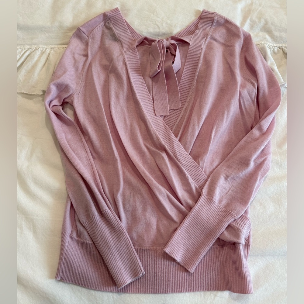 Jcrew open back sweater